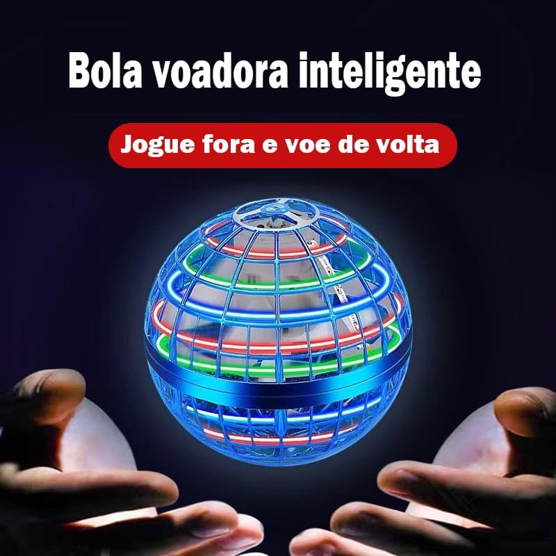 Bola Spinner Voadora com LED Boomerang e Controle