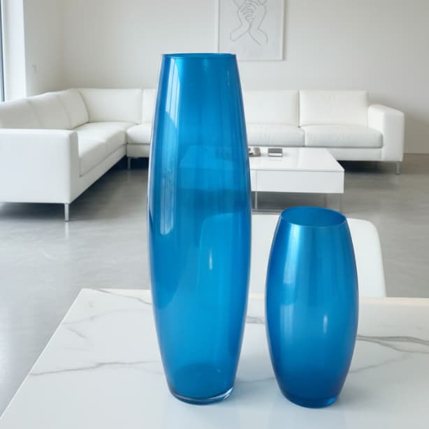 KIT VASO PICASSO E ROMULO!! AZUL BÚZIOS!!