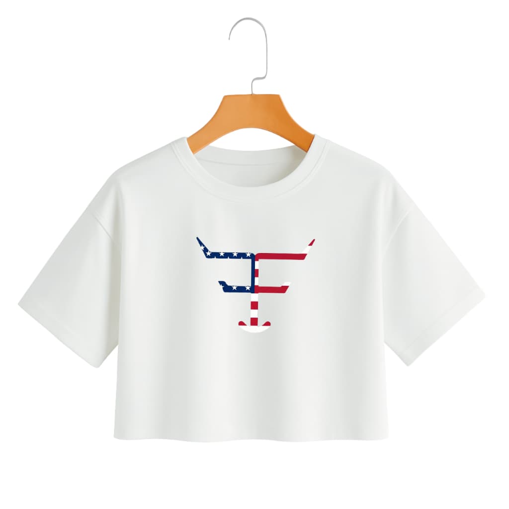 Cropped Country Feminino Texas 100% Algodão Moda Rodeio Boiadeira