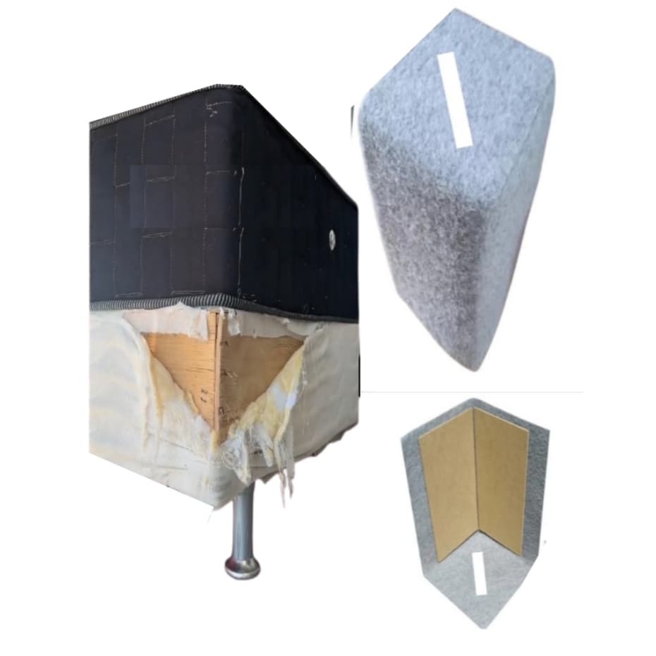 2 Arranhador Protetor Gato em formato de manta com MDF para Cama box