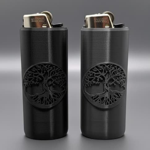 Case Capinha Capa Para Isqueiro BIC Igdrasil Arvore da Vida