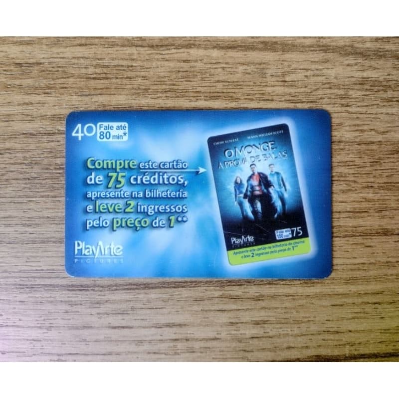 Cartão Telefônico Colecionável Filme O Monge