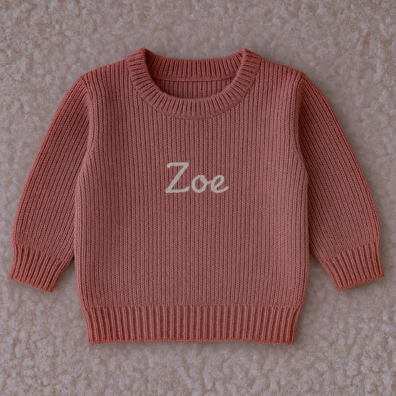 Blusa Tricô Personalizada bebê - Antialérgica