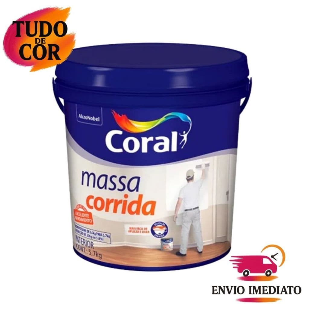 Massa Corrida Coral 3,6 litros 5,7 kg