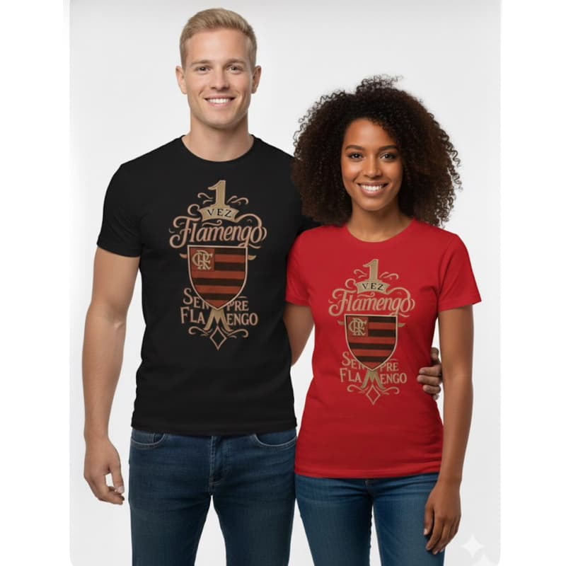 Camiseta N 1 em malha 100% Algodão