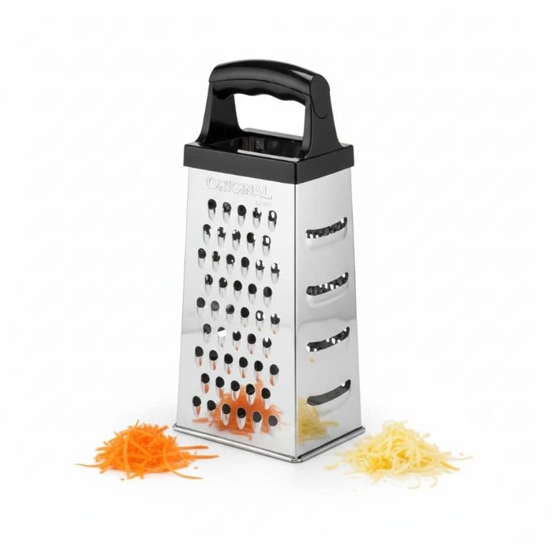 Ralador Aço Inox 4 Faces Resistente - Cozinha Legumes Verduras Queijos Multiuso