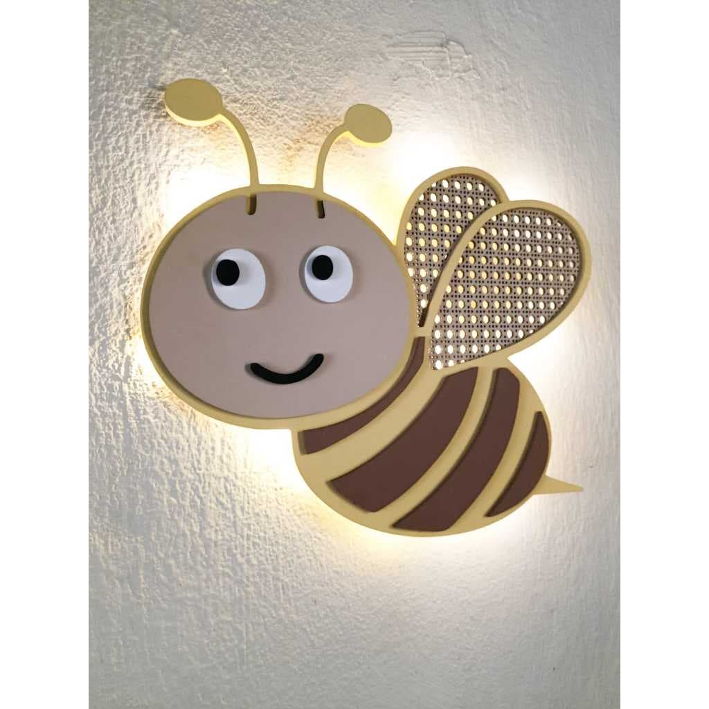 Adorno Abelha para decoração com iluminação de fio de fada