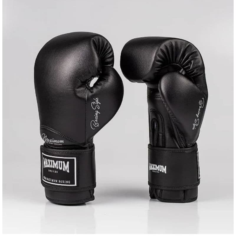 Luva de Boxe e Muay Thai Maximum Classic Black Power Face