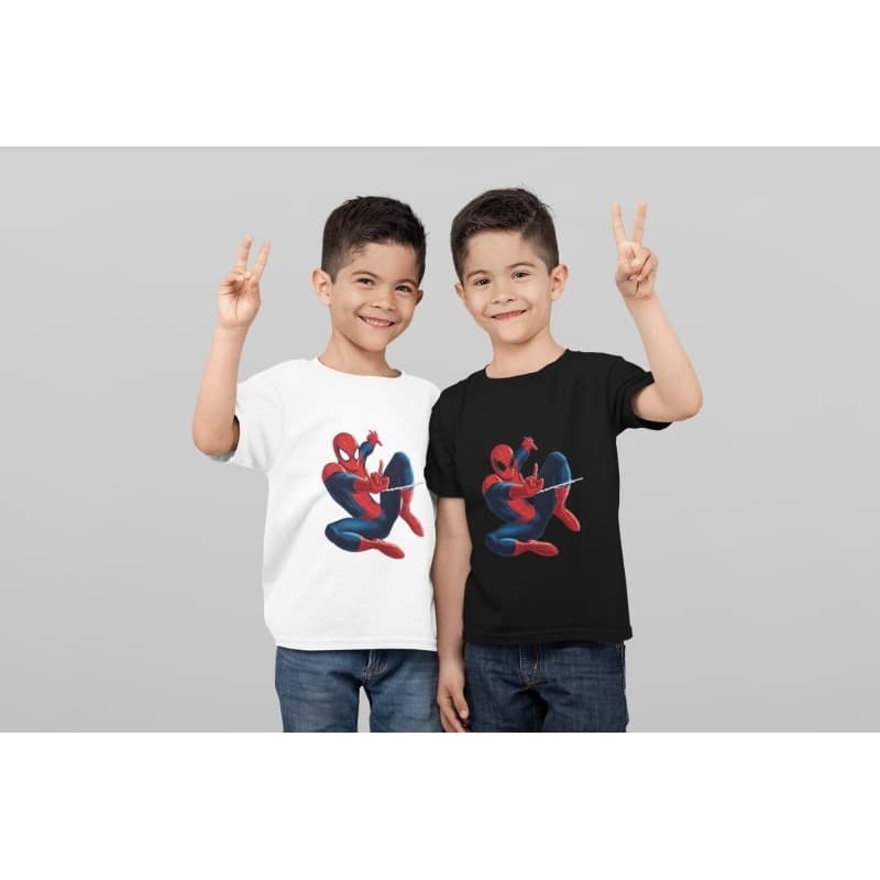 kit 2 Camiseta infantil Homem Aranha algodão