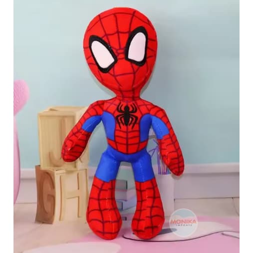 Brinquedo Infantil Pelúcia Homem Aranha Vermelho 30 Cm- Super Macia e Perfeita para Presentear