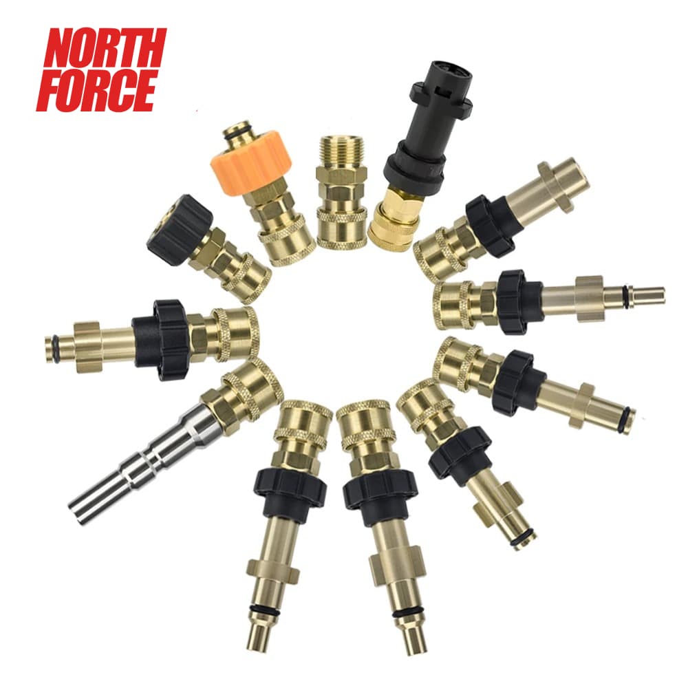 Conector rápido - para lavadora de pressão, 1/4 para pistola North Force lança, adaptador + Engate Rapido