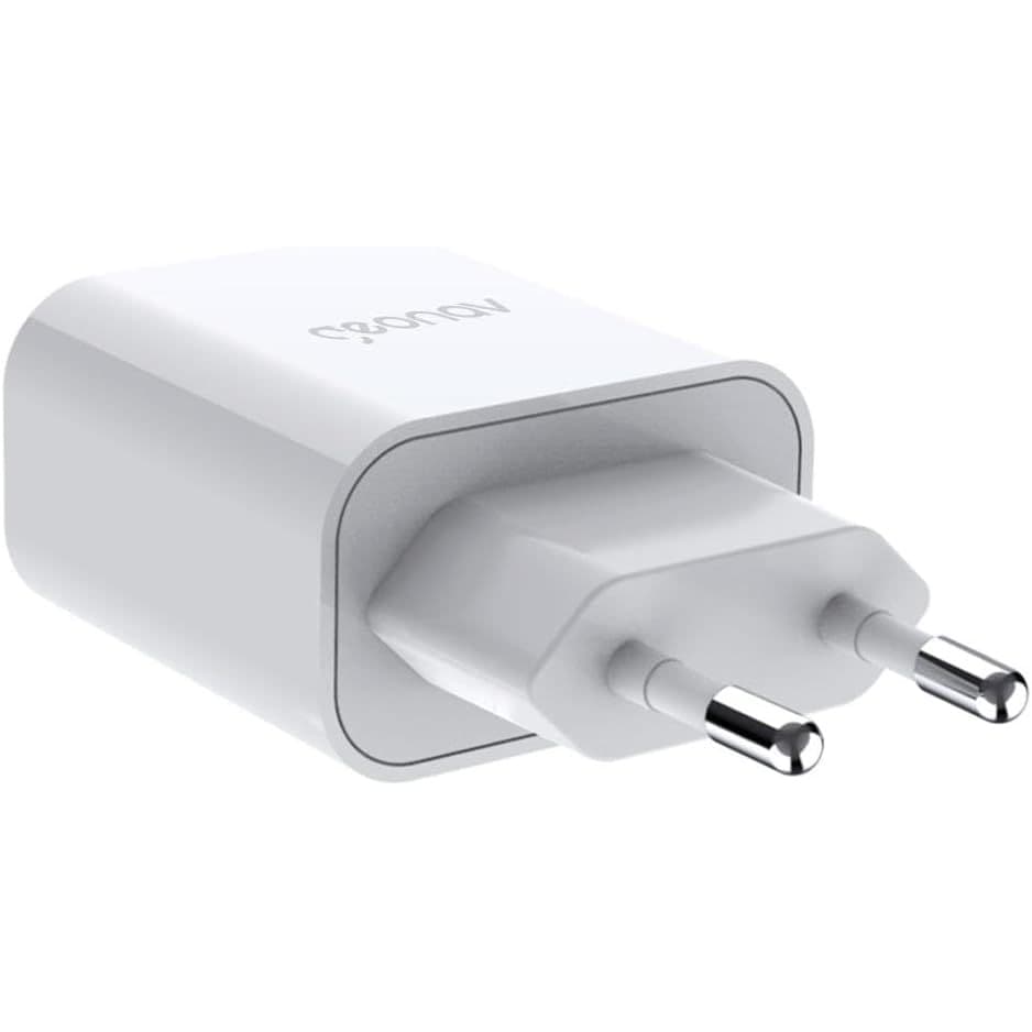 Geonav Carregador Universal Ultra Rápido Duo, 1 X USB-C Power Delivery 20W, 1 X USB Quick Charge 18W, CH20PDQC, Branco