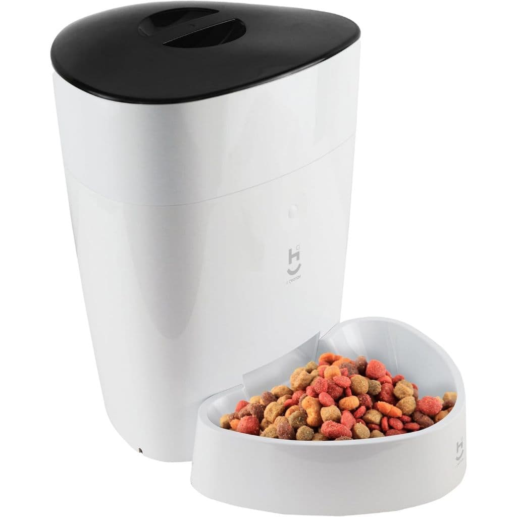 Hi by Geonav Alimentador Inteligente Wi-Fi, 4 Litros, para Pets, HIPETCOM, Compatível com Alexa, Branco
