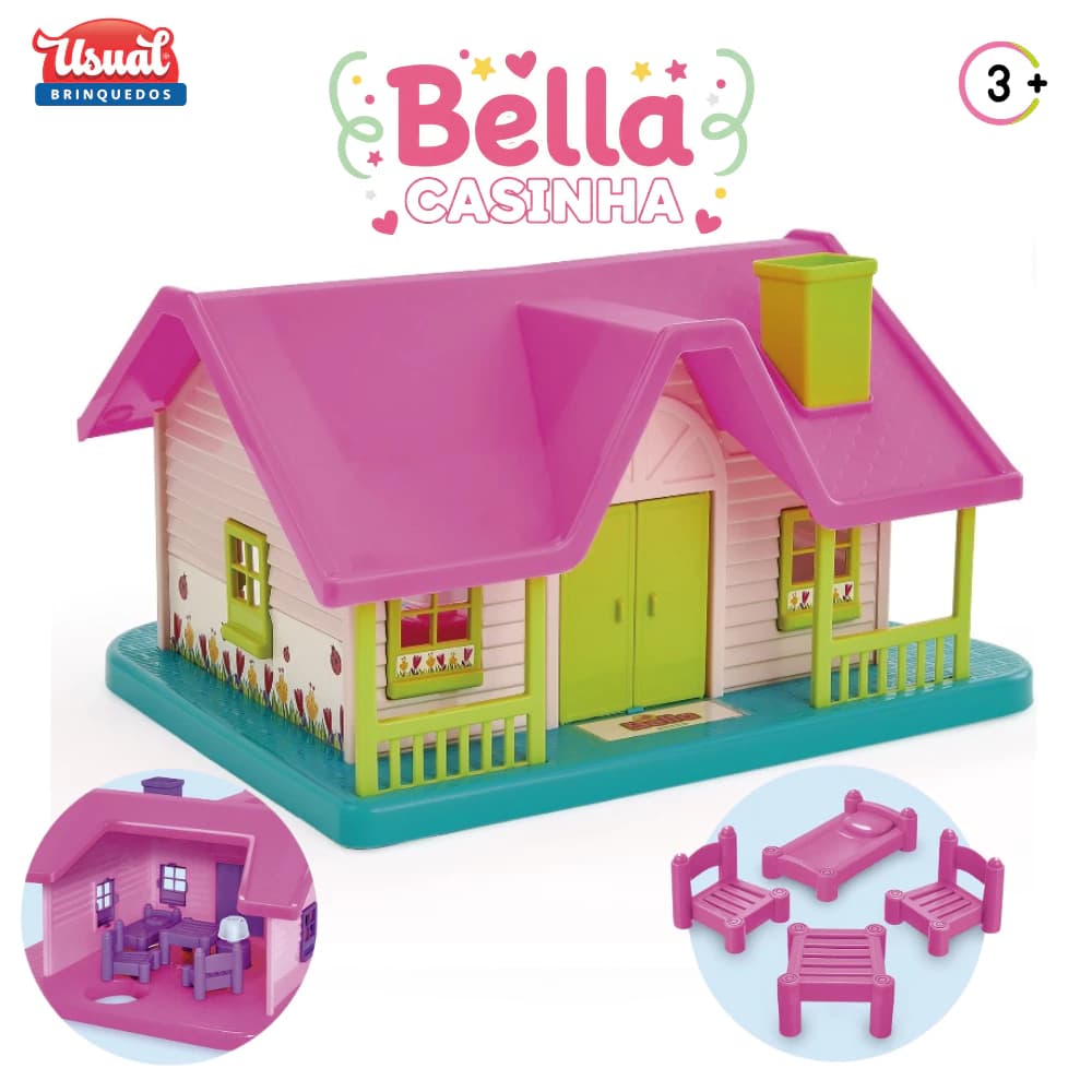 🏡 Um Mundo de Imaginação Começa Aqui! Conheça a Bella Casinha da Usual Brinquedos 🏡