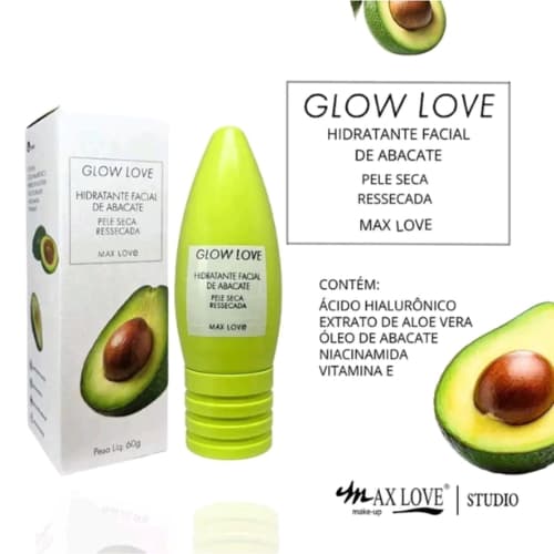 Creme Para áreas  Olhos - Glow Love de Abacate - Max Love