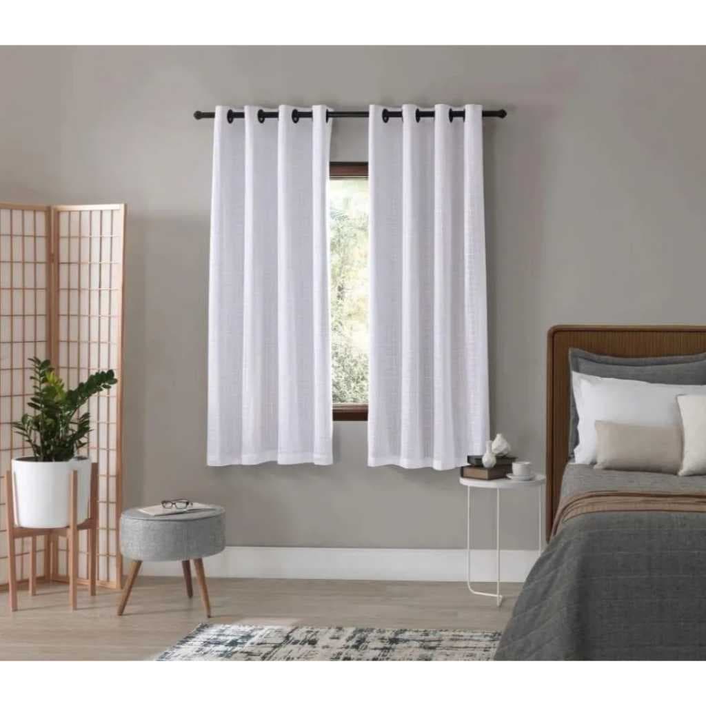 CORTINA BLACKOUT PLASTICA COM VOAL 2,60L X 1,70A AVESSO COR BRANCO
