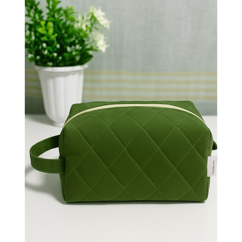 Necessaire Estojo Porta Maquiagem Verde Oliva