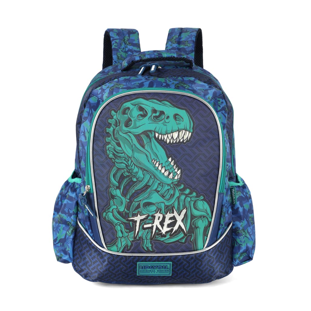 Mochila Verde Dinossauro UP4YOU Escolar Masculina Infantil/Juvenil