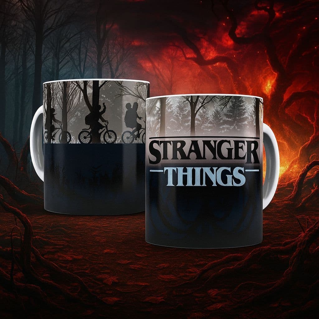 Caneca Porcelana Personalizada Stranger Things
