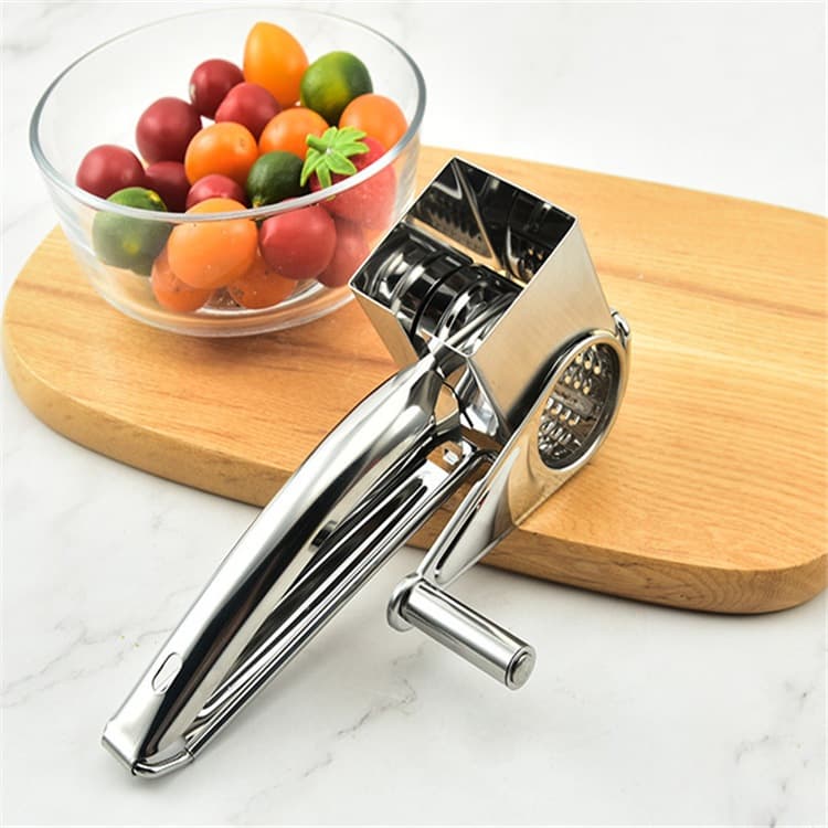 Aço Inox Ralador Triturador - Para Queijos e Preparos Culinários