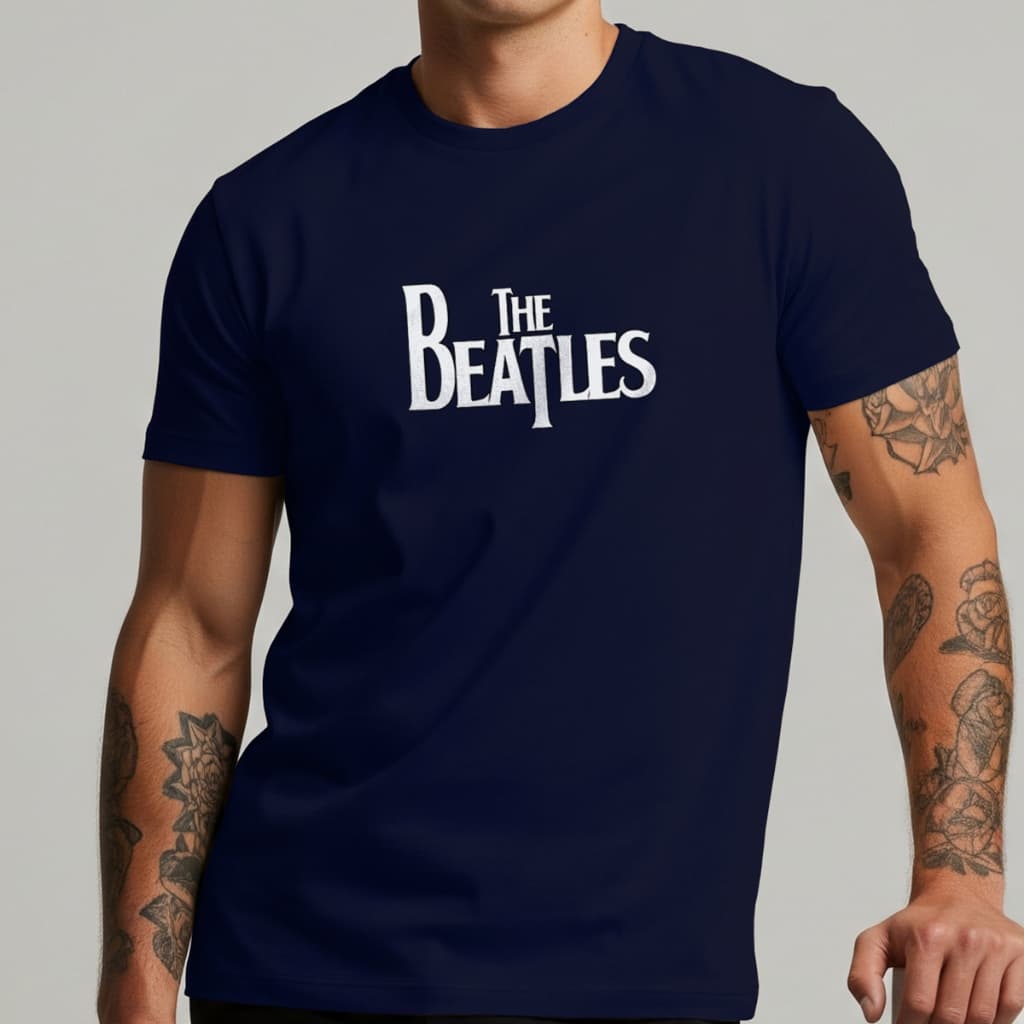 Camiseta The Beatles Masculina Estampa Banda Rock Clássico Casual