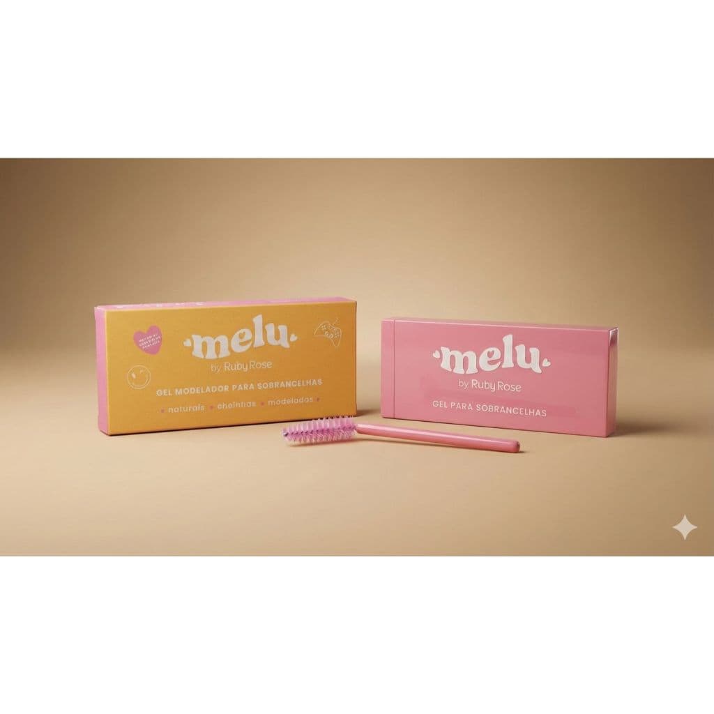 Gel Modelador para Sobrancelhas Melu | Fixação Natural | Definição e Alinhamento | Longa Duração