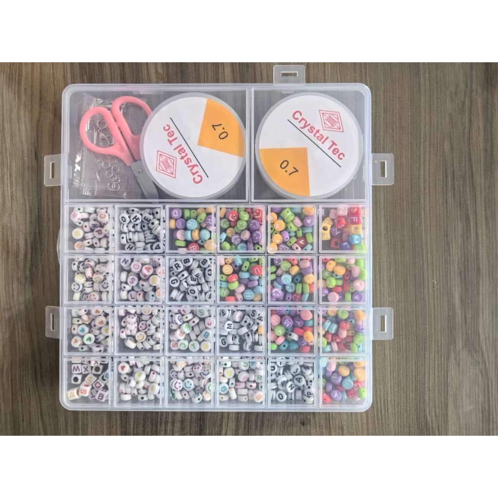 Kit Miçanga Infantil Para Pulseira Colar Maleta Miçangas R-3