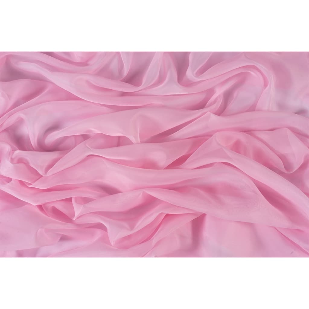 Tecido Voal Voil 10mt x 3,00mts Cor Rosa Transparência para Cortinas Eventos Decoração Festas