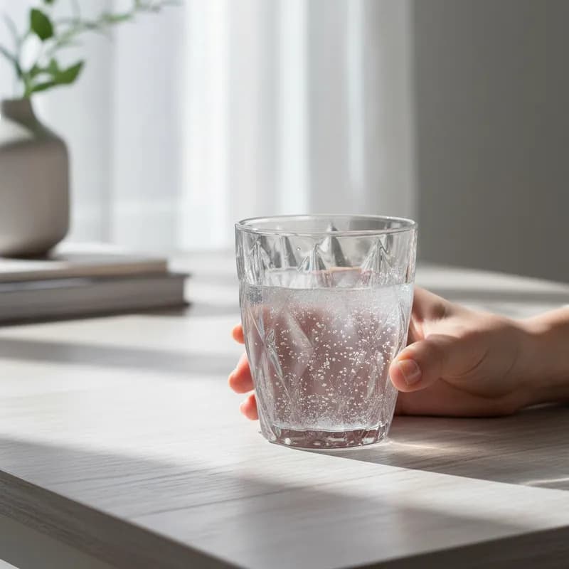 Jogo de 6 Copos de Vidro Crystalizado e Luxo Transparente – Design Clássico e Resistente 250ml
