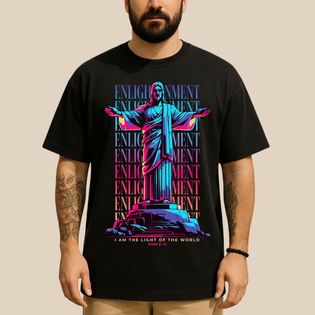 Camiseta Camisa Masculina Feminina Oversized 100% Algodão Estampada Cristo Streetwear Premium