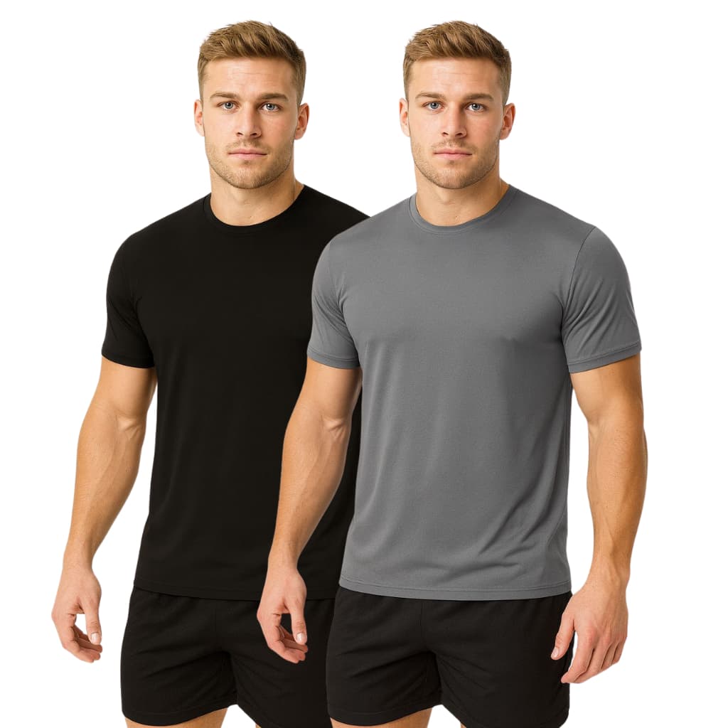 Kit 2 Camisetas Dry Fit Masculina - Casual - Treino - Academia - Esportes - Exercícios - Corrida