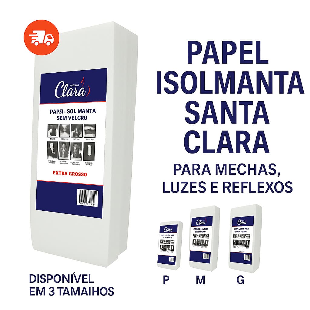 Kit 36 Unidades Isolmanta Santa Clara sem Velcro para Mechas