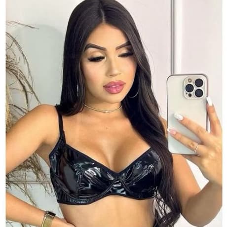 Cropped Top Vinil Meia Taça