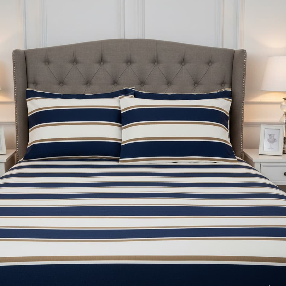 Jogo de Cama Casal 3 Peças 180 Fios – Toque Macio, Acabamento Premium e Conforto Elegante