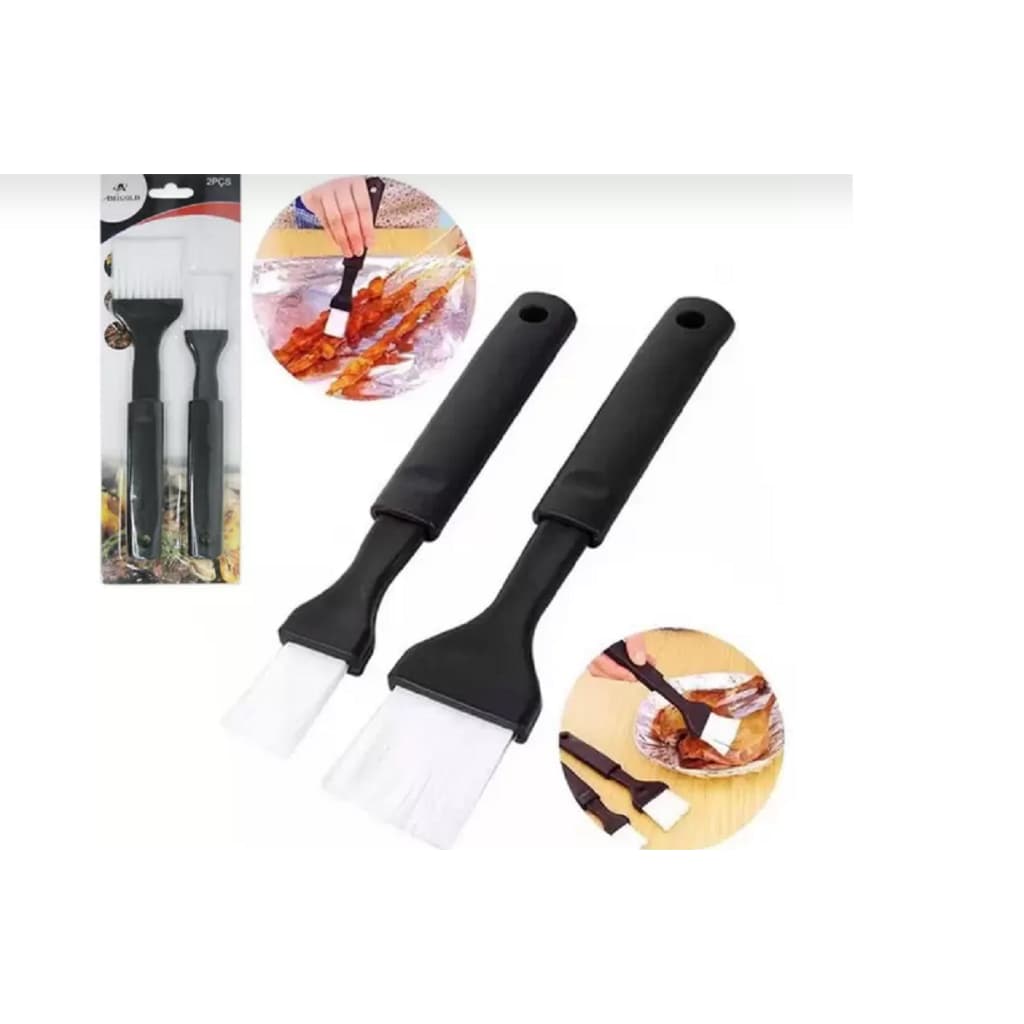 Pincel Culinario Cabo De Plastico Com 2 Peças