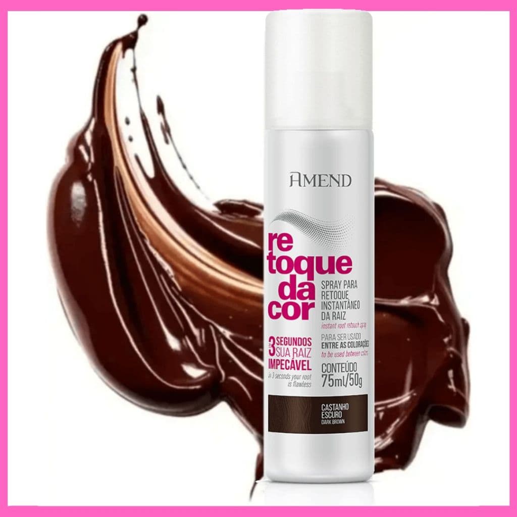 Retoque da Cor Castanho Escuro 75mL - Amend Cosméticos