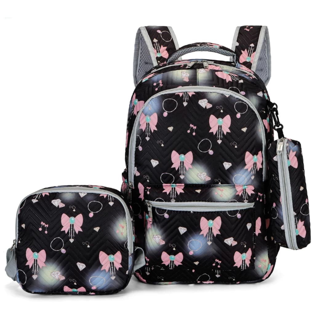 Kit 3 Peças: Mochila 3d Escolar, Impermeavél Reforçada Lancheira Térmica e Estojo Espaçoso