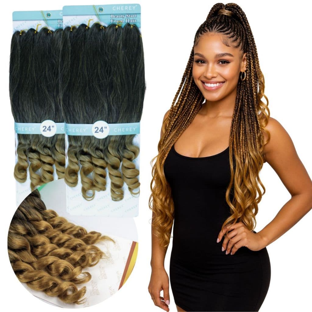 Kit2 Cabelo Boho Curl Crochet Orgânico Cherey