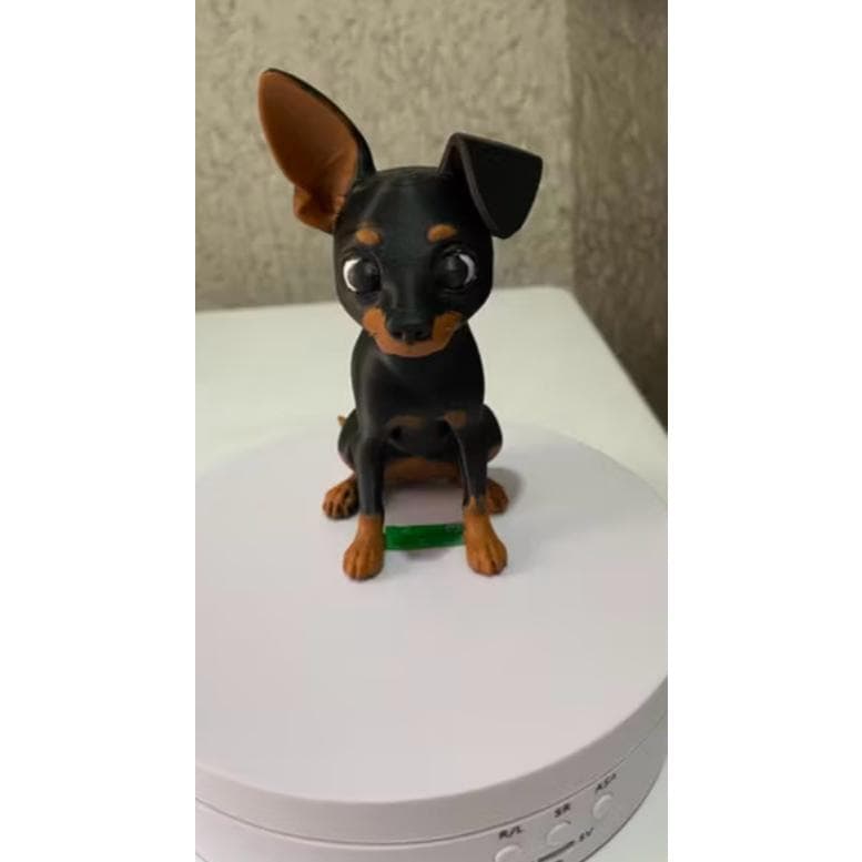 Pincher decorativo-pet-enfeite de Pinscher -presente criativo-Pincher realista-decoração moderna