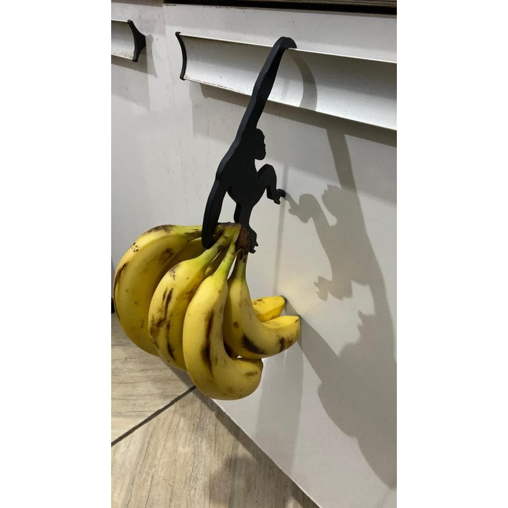 Enfeite-Fruteira Suspensa com Gancho para Bananas-Suporte para Bananas Decorativo Cozinha-Fruteira Gancho banana