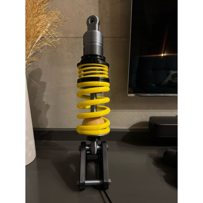 Luminária Decorativa Estilo Amortecedor Automotivo LED – Mola Personalizável – 110V ou 220V