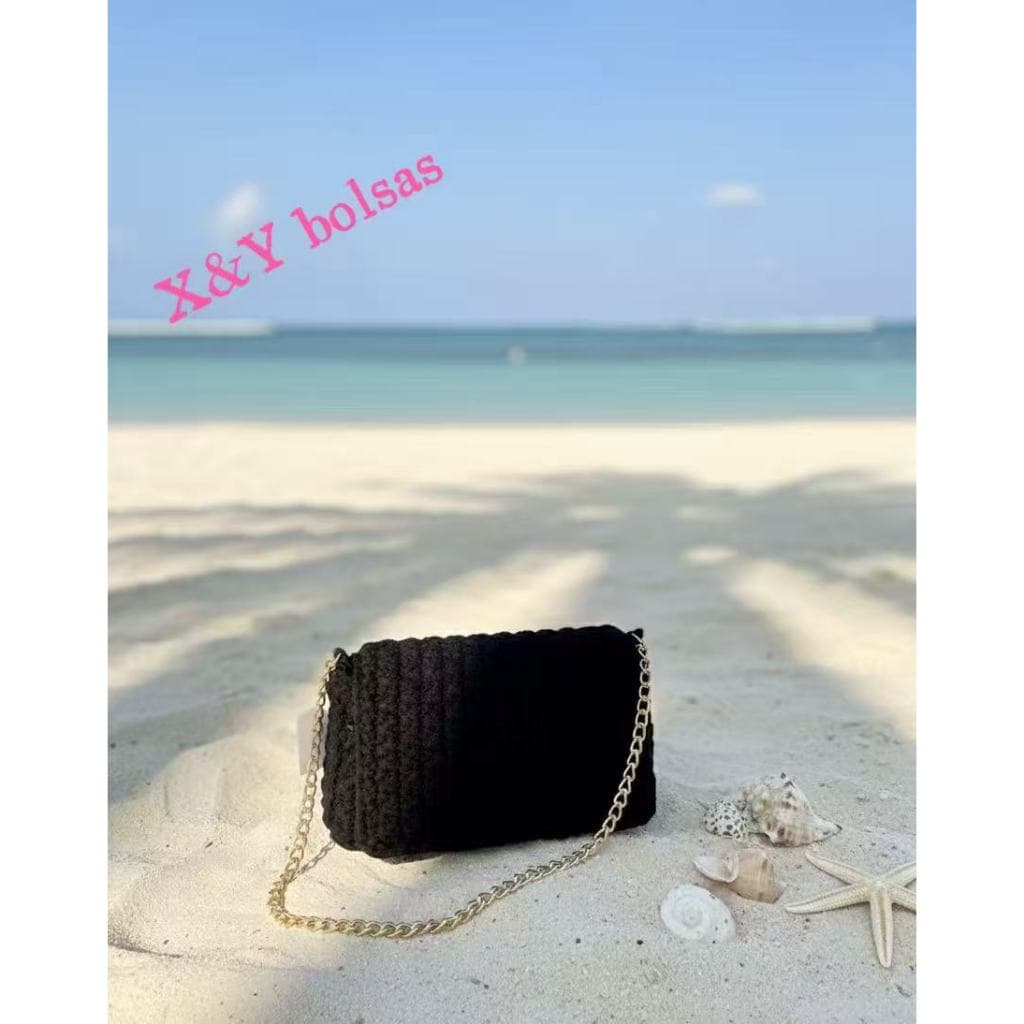XY Bolsas.Bolsa moda Praia Tricot Croche Verão Clássica