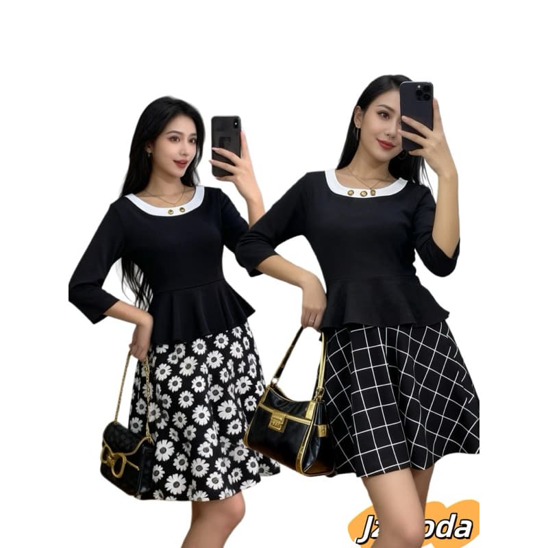 Vestido feminina malha lacra Moda Evangélica Midi