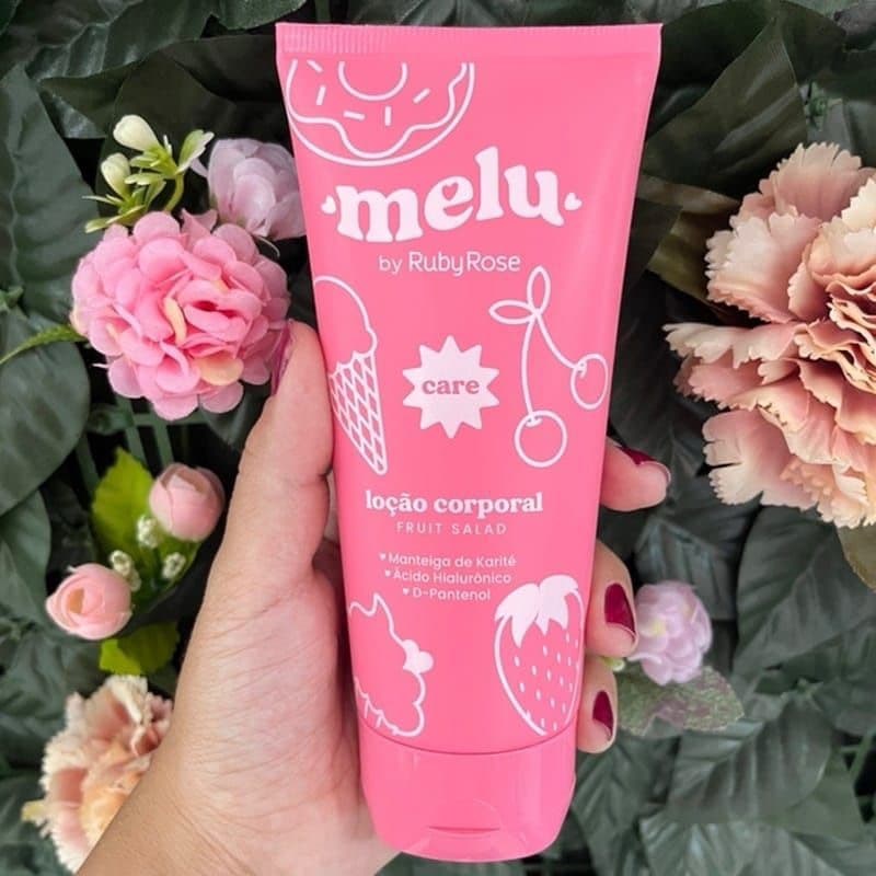 Hidratante Melu Fruit Salad 200ml - Cheiro de Frutas Doces - Pele Macia e Sedosa