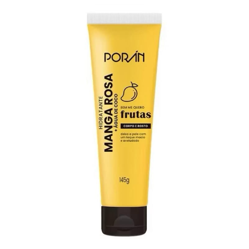 Hidratante Facial e Corporal Manga Rosa Porán 145g - Loção Perfumada Rosto e Corpo