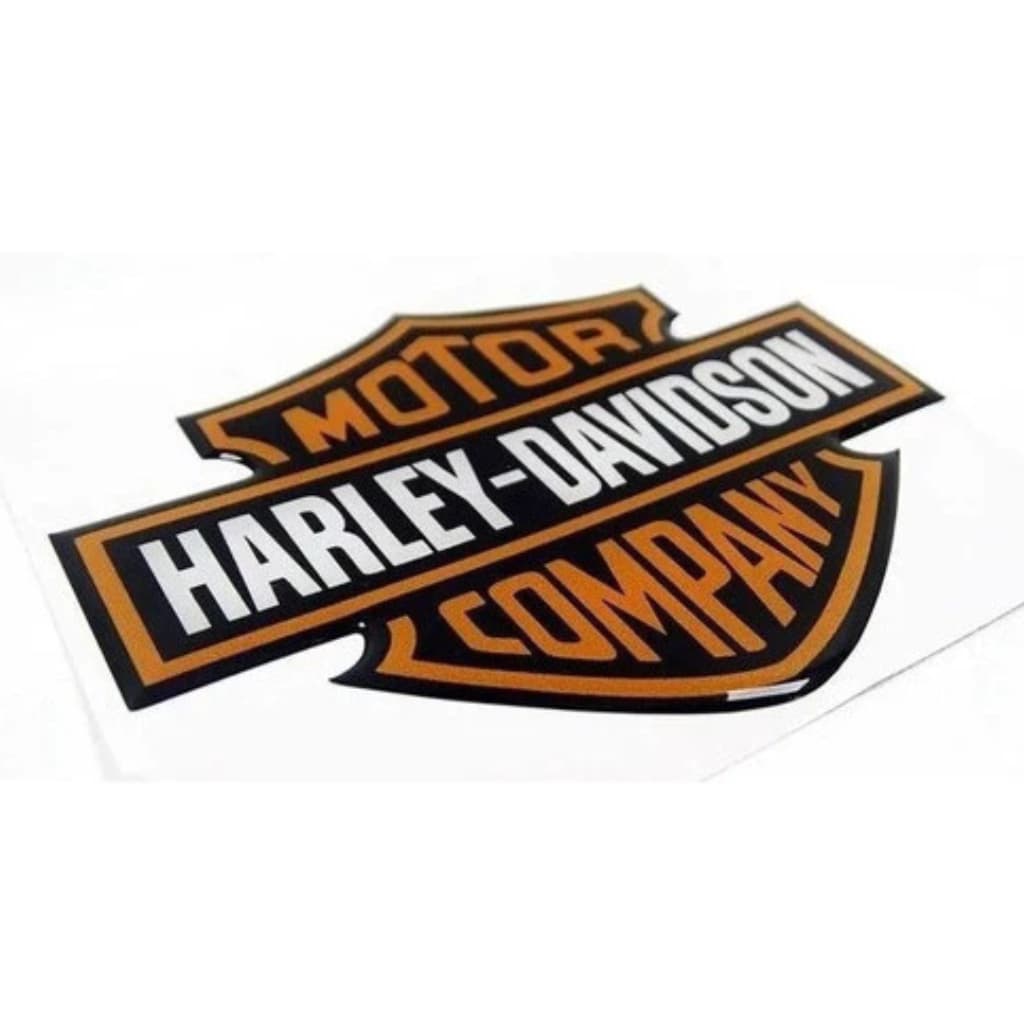 Adesivo Envernizado Logo Harley Davidson Moto Carro Notebook - Alta qualidade e Envio Imediato