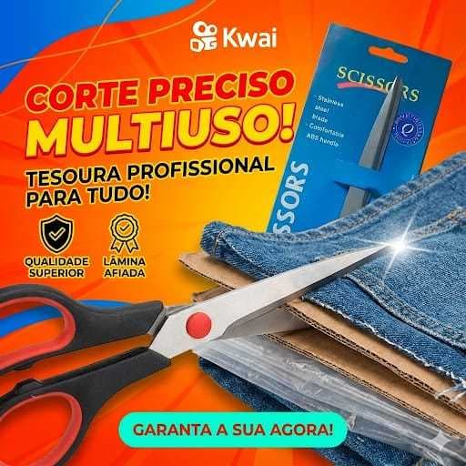Tesoura Pequena Profissional de Cabeleireiro – Corte Preciso em Aço Inox