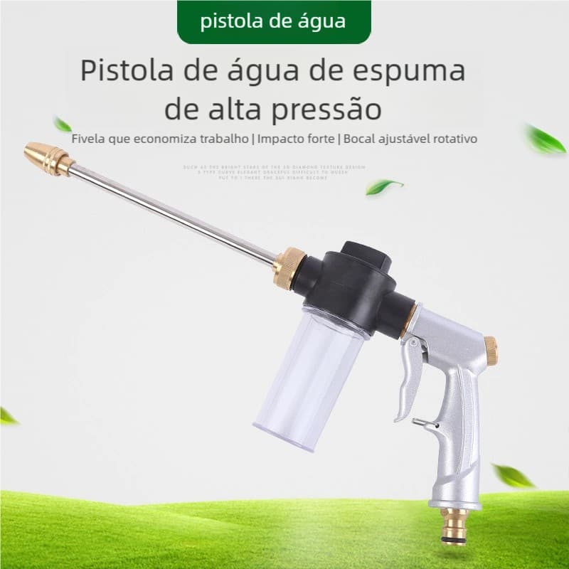 Pulverizador de Água de Metal 100ml - Alta Pressão para Espuma de Limpeza de Carro