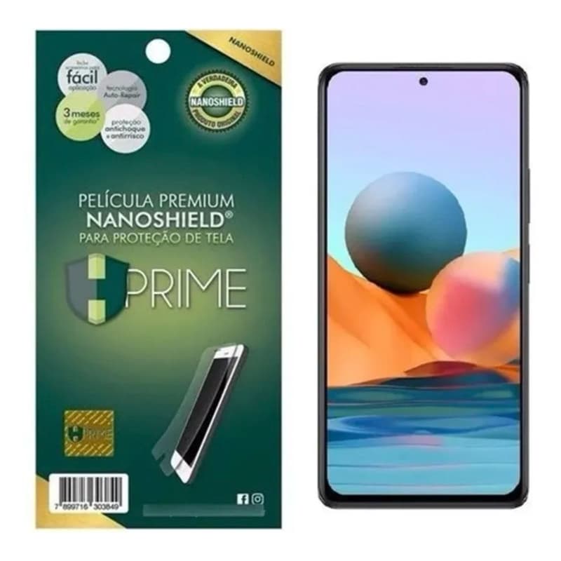 Pelicula Hprime Nanoshield Para Xiaomi Redmi Note 10 Pro / A melhor proteção do Brasil