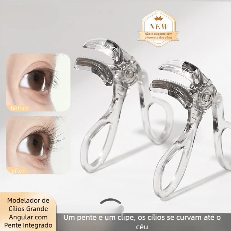 Curvador Transparente para Extensão de Cílios - Ferramenta de Maquiagem Rápida